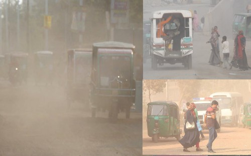 আবার বায়ুদূষণের শীর্ষে ঢাকা 