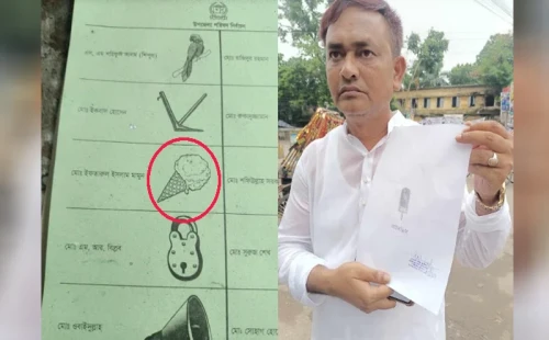 ব্যালটের প্রতীকের সঙ্গে প্রার্থীর বরাদ্দ প্রতীকের মিলনেই 