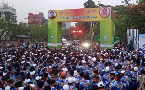 জয় বাংলা ম্যারাথনে’ দৌড়ালেন ৩৫০০ প্রতিযোগী 