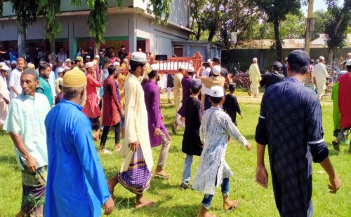 রংপুরে নিহত শিক্ষার্থী আবু সাঈদের দাফন সম্পন্ন 