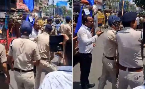 ম্যাজিস্ট্রেট পেটালো পুলিশ! 