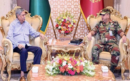 রাষ্ট্রপতির সঙ্গে সেনাপ্রধানের সাক্ষাৎ 