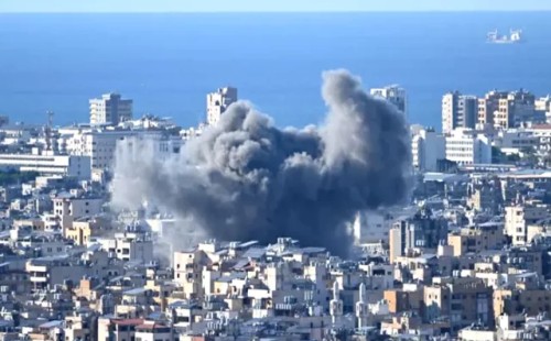 নেতানিয়াহুর বাড়িতে হামলার প্রতিশোধ নিতে বৈরুতে বিমান হামলা 