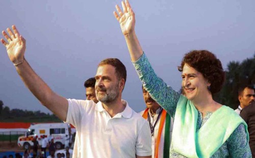 প্রিয়াঙ্কার জন্য ভোট চাইলেন রাহুল 