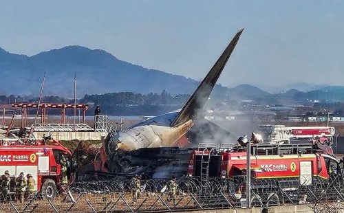 দক্ষিণ কোরিয়ায় বিমান বিধ্বস্তে নিহত ১৭৯ 