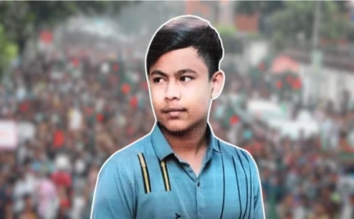 পাঁজরে গুলিবিদ্ধ হয়ে কাতরাতে কাতরাতে মারা যান কিশোর মিনহাজ 