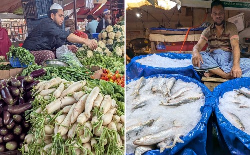 সবজির বাজারে স্বস্তি, কমেছে ইলিশের দামও 