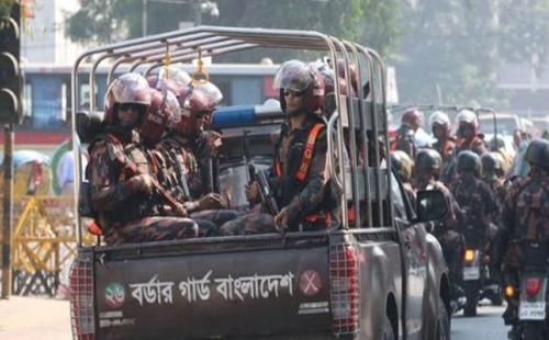 মহাখালীতে ৪ প্লাটুন বিজিবি মোতায়েন 