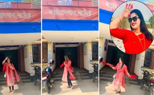 থানার সামনে টিকটক করায় আটক আওয়ামী লীগ নেত্রী 