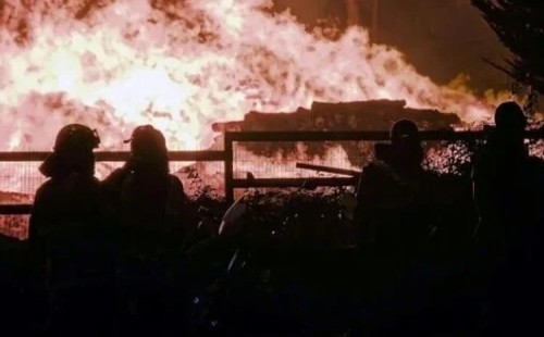 চিলির দক্ষিণাঞ্চলে দাবানল 