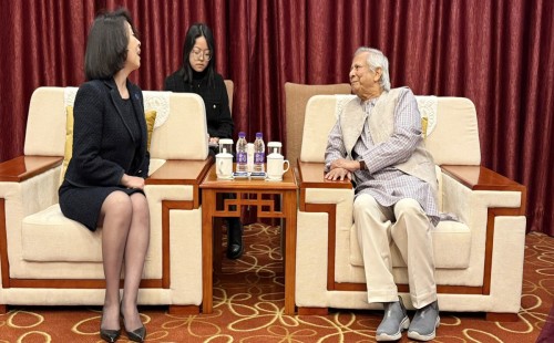 বাণিজ্য সম্প্রসারণে ড. ইউনূসের সঙ্গে চীনের বাণিজ্য সংস্থার ভাইস চেয়ারম্যানের সাক্ষাৎ 