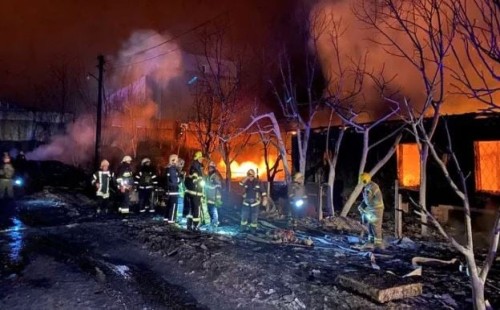 খারকিভে ড্রোন হামলা 