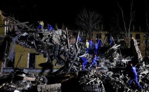 কিয়েভে ক্ষেপণাস্ত্র হামলা 