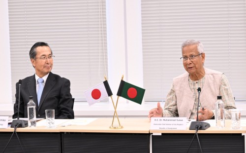 জাপানের সহযোগিতা চাইলেন প্রধান উপদেষ্টা 