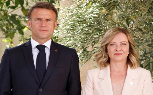 মেলোনি-ম্যাক্রোঁ বৈঠক 