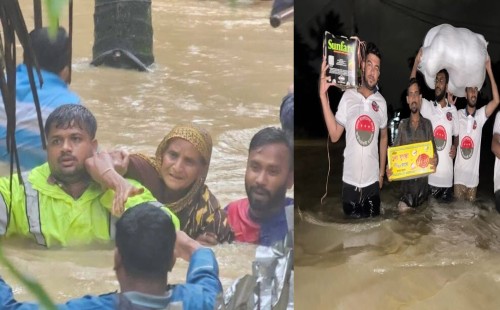 এক রাতেই তলিয়ে গেল ফেনীর ২০ গ্রাম 