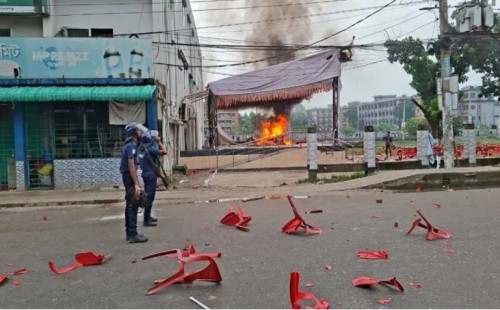 রণক্ষেত্র গোপালগঞ্জ, ১৪৪ ধারা জারি 