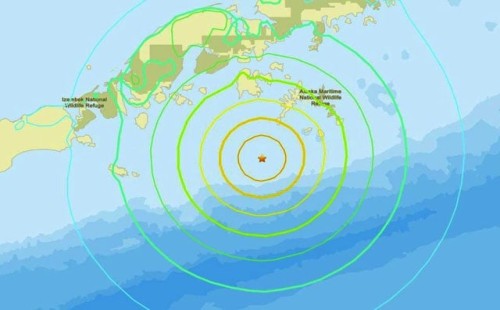 আলাস্কা উপকূলে ভূমিকম্প 