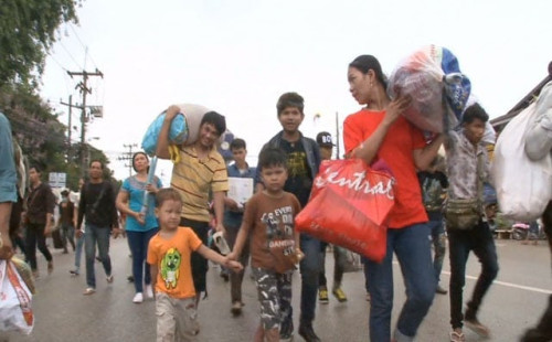 থাইল্যান্ড-কাম্বোডিয়া সীমান্তে বাস্তুচ্যুত লক্ষাধিক 