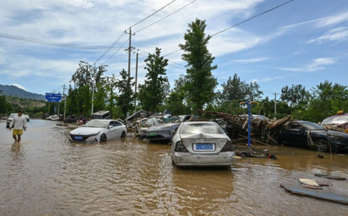 বেইজিংয়ে ভারী বৃষ্টিপাত 