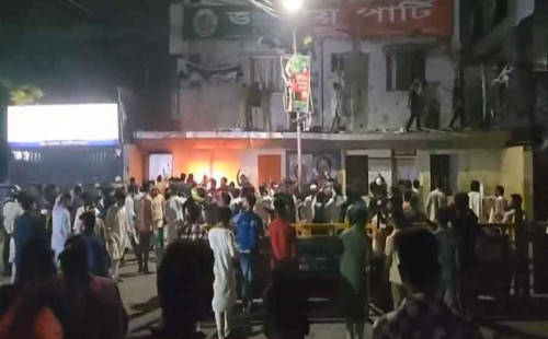 জাতীয় পার্টির কেন্দ্রীয় কার্যালয়ে ফের হামলা-ভাঙচুর 