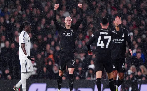 হালান্ডের রেকর্ড গড়া দিনে ৯ গোলের থ্রিলারে ম্যানসিটির জয় 