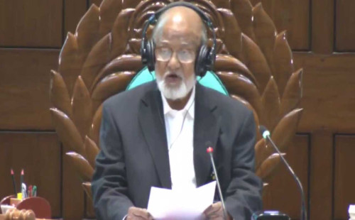 প্রধানমন্ত্রী তারেক রহমান প্রস্তাবে, প্রথম অধিবেশনের সভাপতি খন্দকার মোশাররফ 