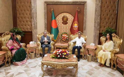 মহান স্বাধীনতা ও জাতীয় দিবস উপলক্ষে রাষ্ট্রপতির সঙ্গে প্রধানমন্ত্রীর সাক্ষাৎ 