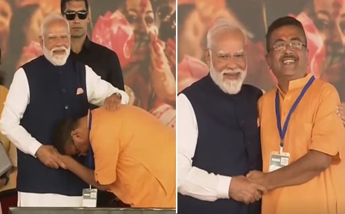 মুখ্যমন্ত্রীর শপথ নিলেন শুভেন্দু অধিকারী 